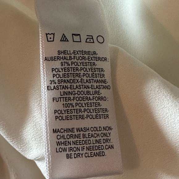 NEW DRESS THE POPULATION Mira Dress Bodycon Ruffle Hem Mini in Off White Size XS - Picture 8 of 9